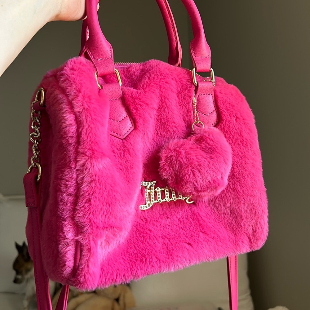 Y2K Juicy Couture Never Used Pink Furry Handbag